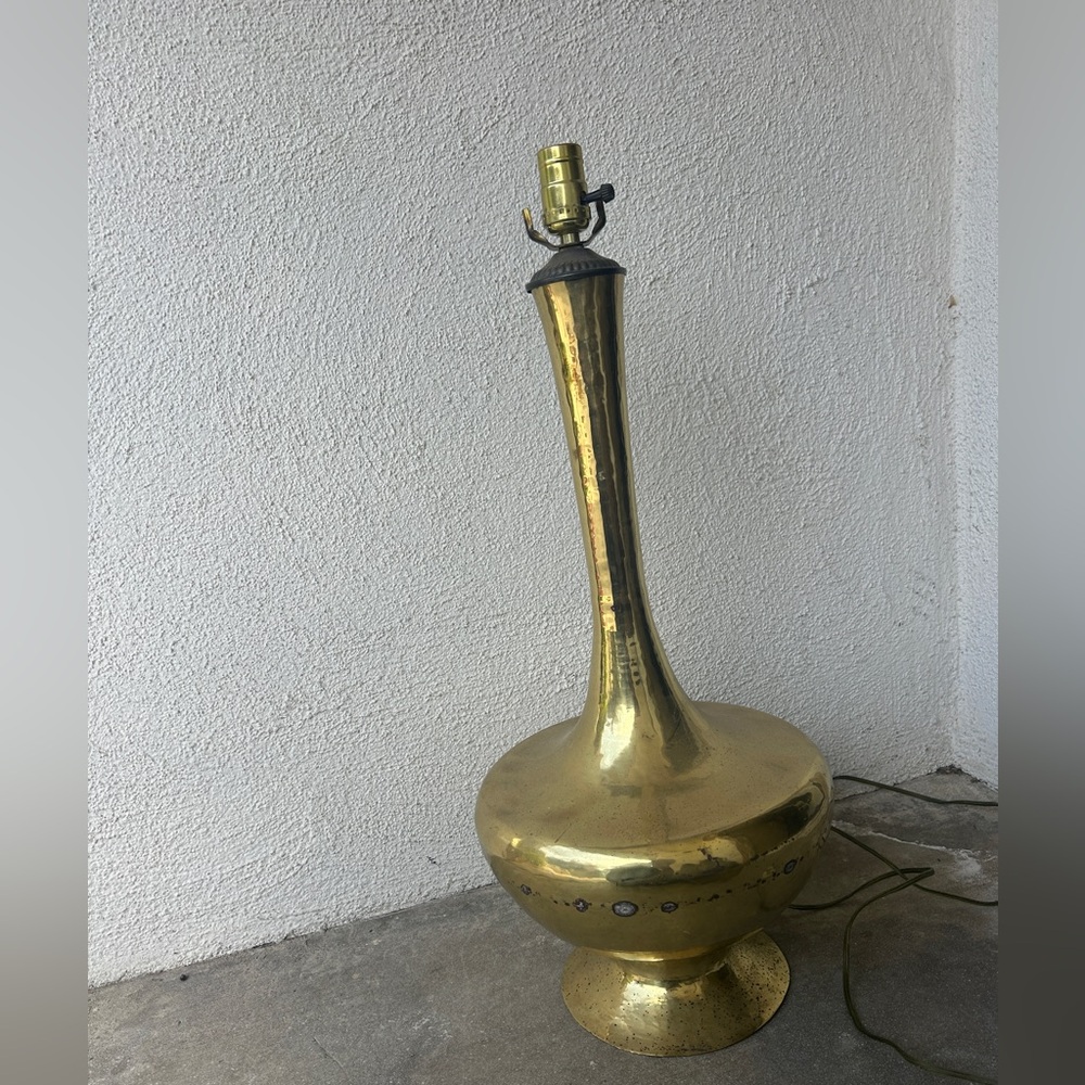MCM Vintage Brass Table Lamp-